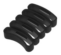 ibasenice 5pcs Anti-fall Buckle Ring for Watch Band Soft Rubber Loop Holder Compatible with Suunto Core Black