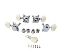 ibasenice 5pcs Banjo Tuning Peg with Bushings Semi-closed Machine Head Key for Banjo Guitar Durable Construction Easy Installation Left and Right Handed Configuration