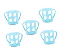 ibasenice 5pcs Bottle Handle Design Silicone Holder for Nursing Bottles for Developing Independent Drinking Skills Accessory