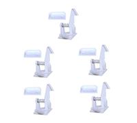 ibasenice 5Pcs Cabinet Locks for Child Safety, White Plastic, Adhesive Installation, No Tools Required, with Key, for Cabinets and Drawers