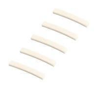 ibasenice 5pcs Curved Guitar Bone Nut Blanks for Electric Bass Guitar Accessories 4x0.63x0.34cm for Guitarists and Musicians