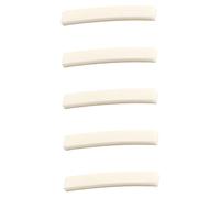 ibasenice 5pcs Curved Guitar Bone Nut Set 4x0.63x0.34cm Electric Guitar Replacement Accessories Compatible with Beginner and Professional Guitarists