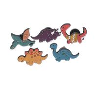 ibasenice 5pcs Cute Dinosaur Enamel Brooch Pins Mixed Style Cartoon Badge for Women Jackets Clothes Bags Adorable Portable Accessories for Fashion Decoration and