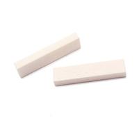 ibasenice 5pcs Diy Hard Buffalo Bone Blank Saddle Nut for Accoustic Guitar Ukulele Banjo String Instrument