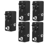 ibasenice 5pcs Electric Guitar Booster Effect Pedal Analog Heavy Overload for Guitar and Bass Smooth Sustain Construction for Professional Performance