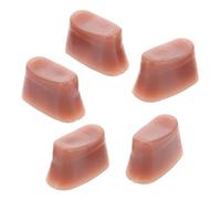 ibasenice 5pcs Flute Tail Rubber Brick Open Hole Plug Rubber Replacement Musical Instrument Accessories Flute Parts Repair Kit for Orchestral Use