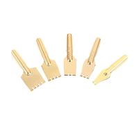 ibasenice 5pcs Fountain Pens Replacement Tips Brass Flat Head Fountain Pen Points Reusable Even Ink Production Different Style Nibs for Tibetan Writing and Lettering