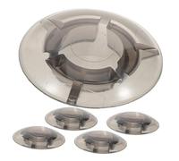 ibasenice 5pcs Guitar Pedal Footswitch Toppers Caps Mushroom Dome Knob Button Covers Dark Grey for Electric Guitar Bass Effect Pedal Protection and Enhanced Tactile Feedback