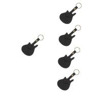 ibasenice 5pcs Guitar Pick Holder Capo Plectrum Storage Bag Guitar Picks Case Keychain Accessory