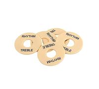 ibasenice 5pcs Guitar Toggle Plate Washer Rhythm Treble Ring Stick-on Replacement for Electric Guitar GN602