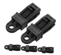 ibasenice 5pcs Heavy Duty Tarp Clamps for Outdoor Camping Tent Accessories Easy-attach Tent Clips with Lock Grip for Tarps Awnings Windproof Straps and Banner Covers