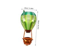 ibasenice 5pcs Hot Air Balloon Decor Anniversary Party Balloon Birthday Party Large Foil 4d Metallic Shower Light Green Aluminum Film