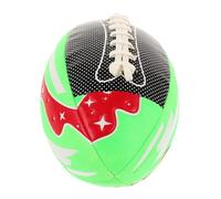 ibasenice 5pcs Inflatable Youth Training Rugby Ball for PU Sewn Football for School and Club Competitions Indoor Outdoor Sports Ball for Skill Development and Fun Play in Green
