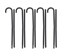 ibasenice 5Pcs Magician Wand Plastic Costume Cane for Jazz Dance Performance, Lightweight Fake Walking Stick Prop for Halloween Cosplay and Party Role Play, Black Decorative Stage Staff, 100cm