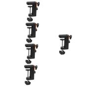 ibasenice 5pcs Microphone Holder Base Multi-function Iron Desk Lamp Mount Clamp Tabletop Retaining Clip for Microphone Boom Stand Mount Use As Clamp Stand