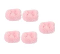 ibasenice 5pcs Microphone Wind Cover Plush Windscreen for Furry Mic Cover Reduces Noise Wind Interference for Recording Streaming Soft Synthetic Material