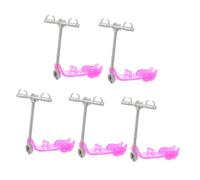 ibasenice 5pcs Mini Doll Scooter Realistic Decoration for Doll Playhouse Lightweight Play Game Scooter Accessories for Strengthening Parent Bond