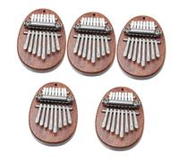 ibasenice 5pcs Mini Kalimba Thumb Piano Portable Tone Wooden Finger Piano for Boys and Girls Musical Instrument for Genres Compact Design for Easy Carrying Great for Music Practice and