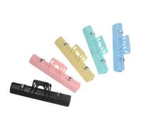 ibasenice 5pcs Music Score Clip Set Embossed Scale Multi-color Music Sheet Holder Clamps for Musicians Suitable for Practice and Performance Random Style