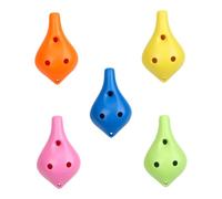 ibasenice 5pcs Ocarina Flute Creative Abs Musical Instruments for Beginners -nose Ocarina for Students and Music Learners