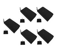 ibasenice 5pcs Piano Tuning Tool Bag Portable Hard Storage Tools Case Organizer for Instrument Accessories