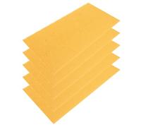 ibasenice 5pcs Plastic Beeswax Coated Foundation Sheet for Hive Frames and Brood Box, Yellow Deep Wax Honeycomb Sheet Supports Precise Hexagonal Cell Building and Warping, for Apiary
