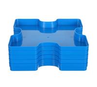 ibasenice 5pcs Puzzle Sorting Trays: Reusable Organizer Trays With Lids For Puzzle Piece Sorting - Plastic Storage Boards For Household Use