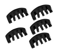 ibasenice 5pcs Rubber Violin Tool Mute Tools Claw Style Violin Training Mute for Training for Viola Pad Device Rubber Practice Black