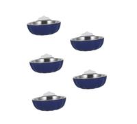 ibasenice 5pcs Stainless Steel Hanging Bird Food Bowl for Parrots and Small Animals Nonslip Design Easy to Clean Feeding Dish Durable Cage Accessory for Millet and Seed Feeding