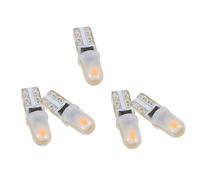 ibasenice 5pcs T5 Car Instrument Panel LED Lights 3014 2smd Yellow Gauge Cluster Dashboard Indicator Bulbs Interior Atmosphere Lighting for Vehicle