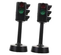 ibasenice 5PCS Traffic Light with Sound and Voice Guidance Bright and Traffic Signal Model for Early Education Home and Outdoor Learning Interactive Road Safety Play