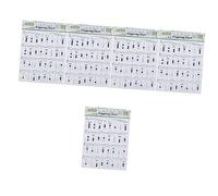 ibasenice 5pcs Trumpet Chord Practice Chart for Beginners Finger Guide Diagrams for Easy Playing Visual Reference for