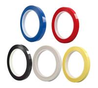 ibasenice 5pcs Violin and Cello Fingerboard Tape Set Colorful Note Position Stickers Finger Guide for Beginners with White Red Black Blue Light Yellow Instrument Tape