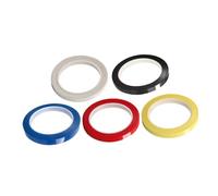 ibasenice 5pcs Violin Fingerboard Position Tape Set Colored Adhesive Stickers for Beginners, Cello Finger Guide Tape in White Red Black Blue and Light Yellow, Orchestral Note Position Markers