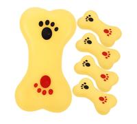 ibasenice 5pcs Vocalizing Bone-shaped Bath Sound Toy for Boys and Girls, Squeeze Sound Educational Stress Relief Shower Toy Set