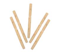 ibasenice 5pcs Wooden Handle Replacement for Garden Hoe and Ergonomic Grip Spade Shaft for Farming Landscaping Weeds Removal Tool Maintenance
