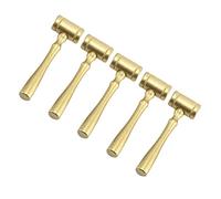 ibasenice 5Pcs Wooden Judge Gavel for Safe Multi Functional Hammer Plaything for Role Play Courtroom Educational Hammer Prop for Boys and Natural Design