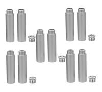 ibasenice 5sets Microphone Stand Extension Rod Mic Extension Tubes and Adapters for Live Streaming and Recording Easy to Install Lightweight Design Kit