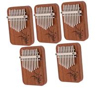 ibasenice 5sets Miniature Kalimba Finger Thumb Piano Note Portable Instrument for Beginners Crisp Sound and Compact Design for Easy Carrying