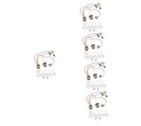 ibasenice 5sets Portable Electric Guitar Circuit Control Potentiometer Shifter for Guitar Maintenance and Setup Input Jacks