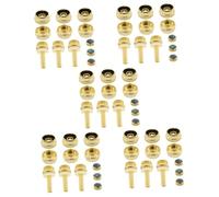 ibasenice 5sets Trumpet Button Buckles Piston Button Snaps Press Covers for Musical Instrument Accessories Trumpet Repair Finger