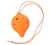 ibasenice 6-hole Alto c Resin Ocarina for Beginners, Portable Orange Musical Instrument Suitable for Adults and Children, Small Beginner Friendly Ocarina for Music Practice