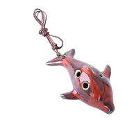 ibasenice 6-hole Ceramic Ocarina Flute Alto C Tone Portable Fish-shaped Whistle for Music Learners and Children, Easy to Blow with Light Tone, Suitable for Christmas and Music Learning Random Color