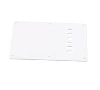 ibasenice 6-hole White Single-layer Guitar Neck Plate Rear Cavity Tremolo Cover Electric Guitar Protective Pickguard for Electric Parts and Accessories
