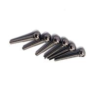 ibasenice 6 Pcs Acoustic Guitar Brass Bridge Pins Guitar Bridge Replacement Part Gl13 Solid Brass Abalone Inlay Polished Classic Sleek Look Increases Brightness Improves Clarity