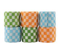 ibasenice 6 Rolls Self Non-Woven Fabric 5cm X 4.5m Colour Printed Elastic Wrap, Breathable, Easily Torn for Finger and Knee Sprains and General Soreness