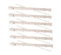 ibasenice 6 Sets Beginner Soprano Recorder for German Style Student Flute with Cleaning Stick Odorless Material for Easy Learning and Sound for Music Education and School