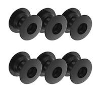 ibasenice 6 Sets Foosball Table Bearings Bushings Replacement Parts with 30mm Hole Diameter for 1.4m Standard Tabletop Football Game Accessories