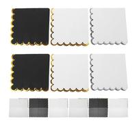 ibasenice 60pcs Elegant Black and White Paper Napkins with Gold and Silver Foil Edging Disposable Party Serviettes for Wedding Birthday Shower and Restaurant Use
