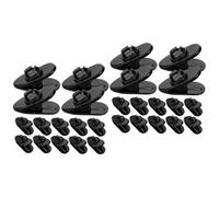 ibasenice 60pcs Lapel Mic Clips for Collar Microphone Microphone Holders for Speech Conference Stage Use Easy to Install Lightweight Portable Mic Tie Clips